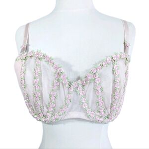 Victoria's Secret Dream Angels Balconette Bra 38G Women Plus size Underwire pink